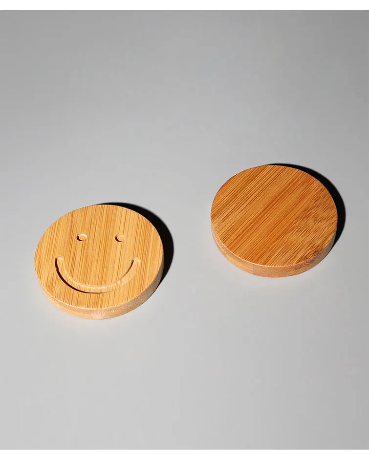 Smiley Coaster бамбуковая Теплоизоляция Pad чайный сервиз аксессуары деревянный керамический Kungfu чайный сервиз аксессуары чайная посуда