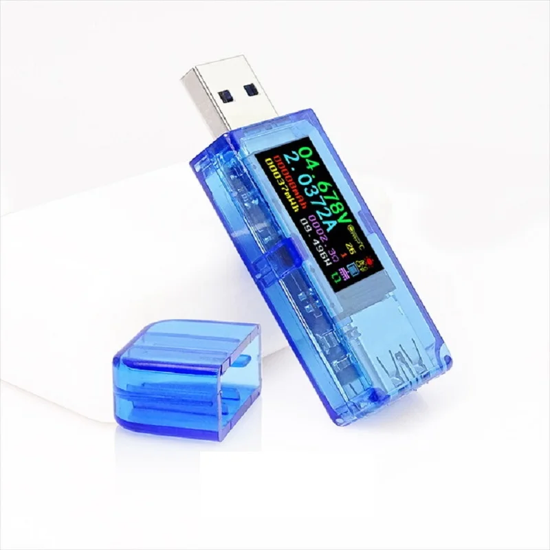 AT34 AT35 USB 3,0 цветной ЖК-Вольтметр Амперметр измеритель напряжения и тока мультиметр Зарядка батареи банк питания USB Тестер - Цвет: AT35