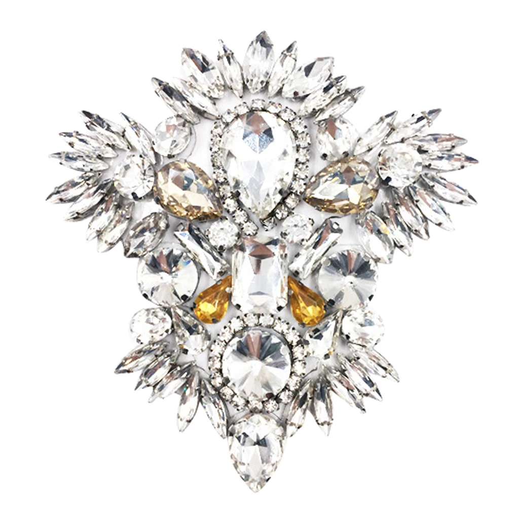 rhinestone star design bridal shoe patch Luxury Crystal Shoe Clips Rinestone Bridal Shoe Buckles Decoration for Women