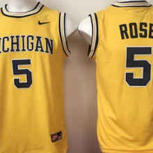 Новое прибытие Мичиган Росомахи желтый#5 джерси