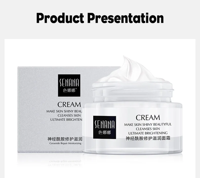 Ceramide дневной крем для удержания воды глубокое увлажнение сужение пор укрепляющий уход за кожей восстановление и отбеливание Омолаживающий увлажняющий крем
