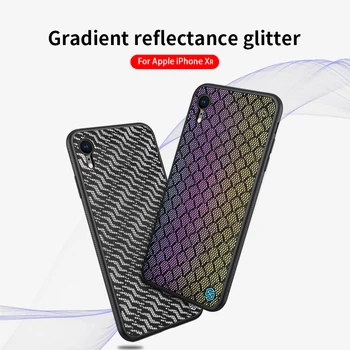 

For iPhone xr case NILLKIN Twinkle Reflective Case Hard PC Case Back Cover for iPhone xr casing