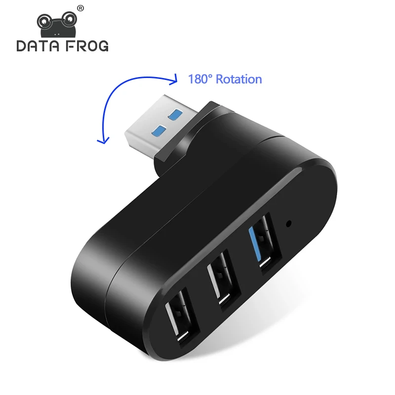 2.0 Black Rotating Splitter Adapter Hub PC Laptop Notebook Mini 3Port USB 2.0 Black Rotating Splitter Adapter Hub PC Laptop Notebook Mini 3Port USB