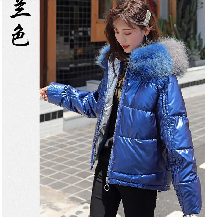 Женское пуховое пальто, куртка-пуховик,, зимнее пальто с большим меховым воротником, Женское пальто, chamarras de mujer para invierno
