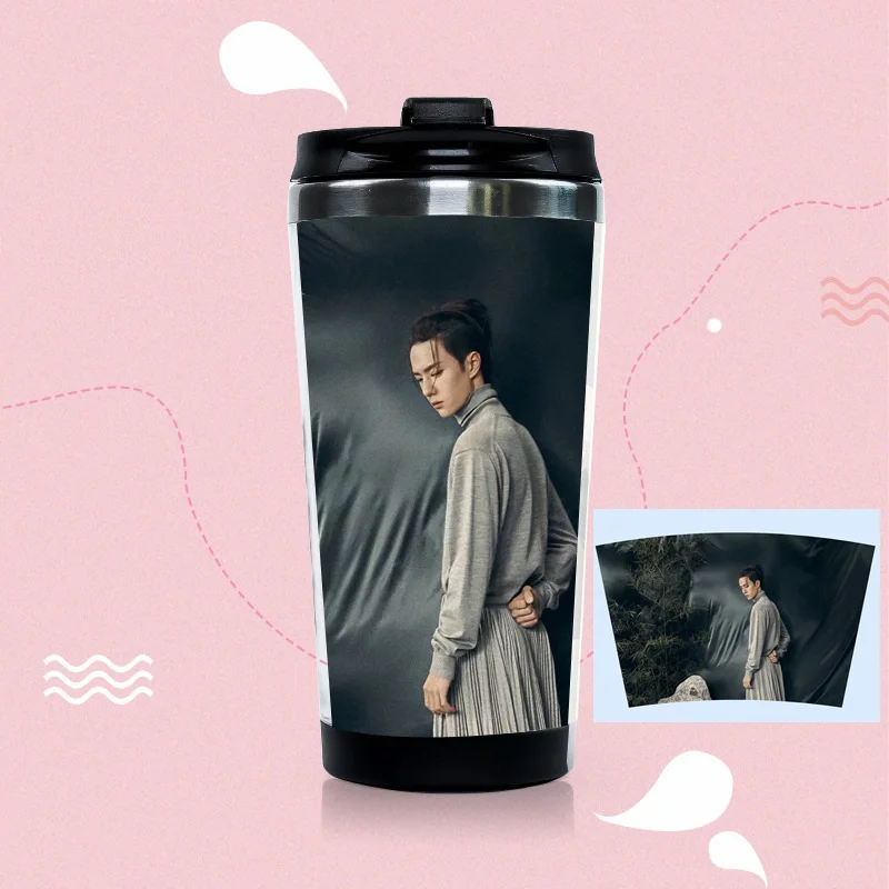 Untamed Wei WuXian Lan WangJi чашка для воды Чэнь Цин Лин Сяо двухслойная бутылка для воды Zhan Wang Yibo звезда вокруг