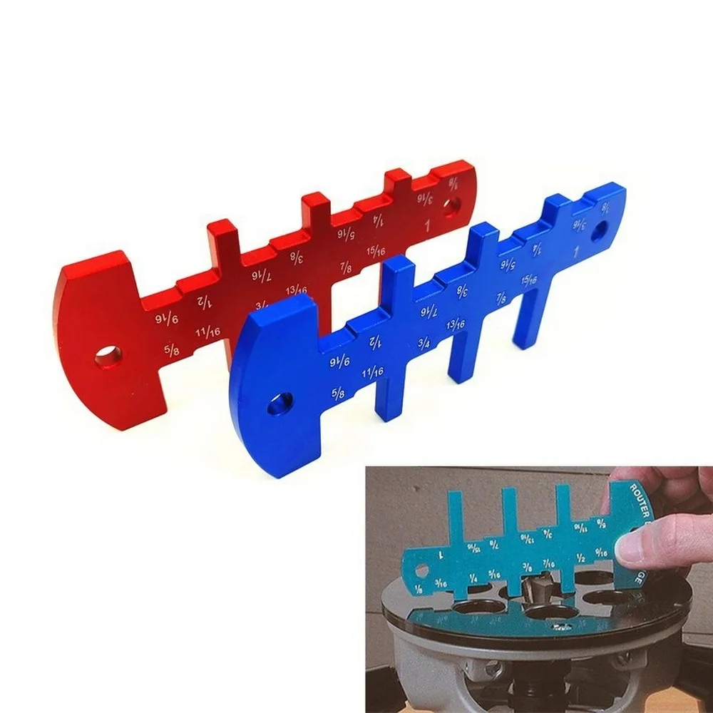 Woodworking Tools Aluminum Alloy Height Measuring Device Inch Height Template Height Gauge Woodworking Measuring Tools
