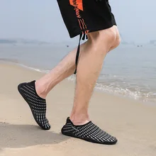 Fastdelivery Мужская водонепроницаемая обувь женская пляжная обувь дышащая полосатая Черная Спортивная обувь Мужская Уличная обувь для плавания