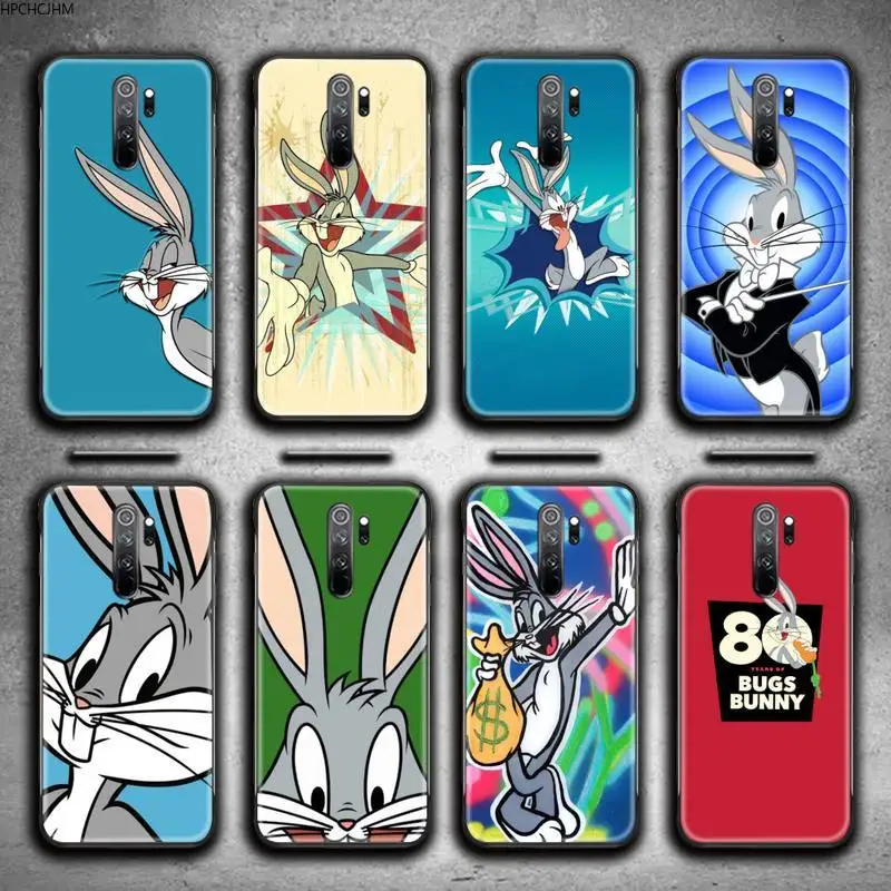 

Cute Bugs Bunny Phone Case for Redmi 9A 8A 7 6 6A Note 9 8 8T Pro Max Redmi 9 K20 K30 Pro