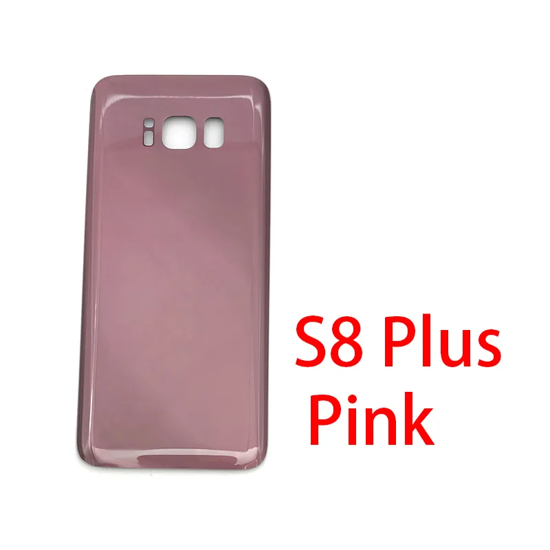 S8 Plus Pink Задняя крышка батареи Стекло для samsung Galaxy S8 S8 Plus G9500 G9550 - Цвет: S8 Plus Pink
