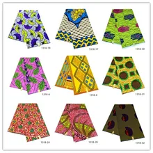 Цена! Высокое качество африканские принты ткань Анкара воск настоящий воск нигерийский воск 6 ярдов/шт полиэстер 1318