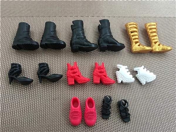 Princess Doll Original Shoes Kids DIY Playing Doll Accessories Girl Doll Skating Shoes Fashion Sandals Boots For 1/6 Dolls