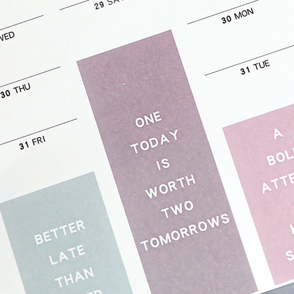 

52x76cm Cute Lovely Plan Schedule 365 Days Wall Calendar Daily Planner Notes TO DO LIST Memorandum School Office Stationery