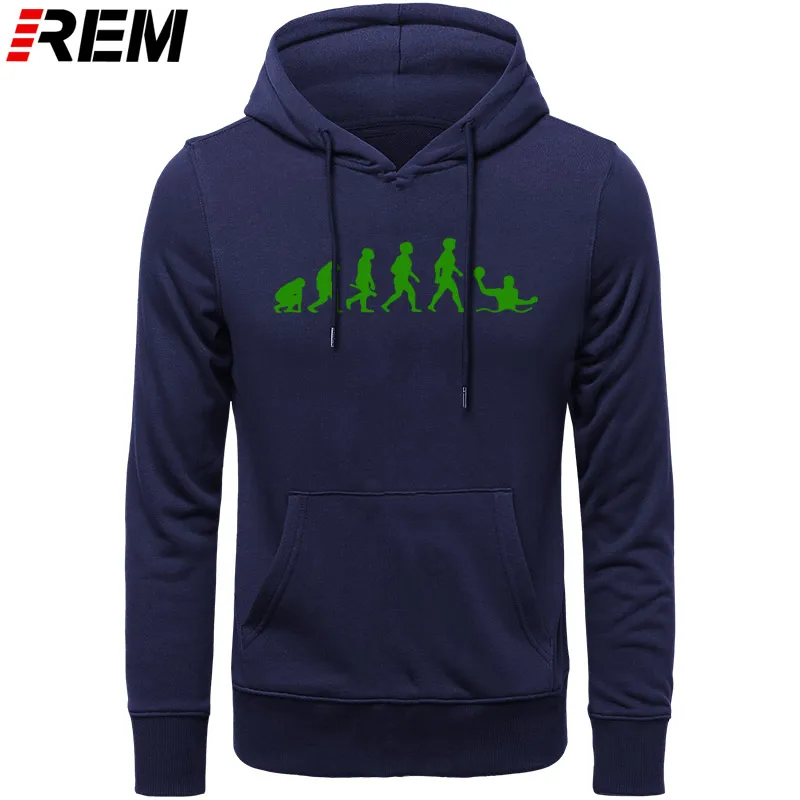Худи rem Evolution, ватерполо, мужская мода, длинный рукав, o-образный вырез, хлопок, забавные, крутые мужские топы, Толстовки, Толстовки