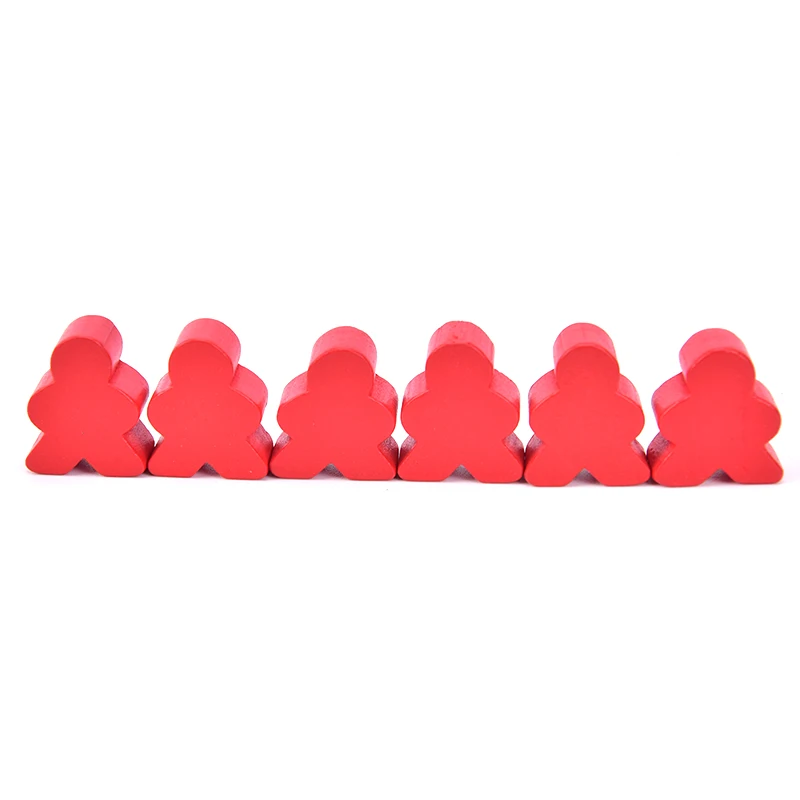 30 шт деревянные шахматы стандартного размера для Meeple Carcassonne аксессуары для настольной игры 2,1 см* 1,8 см* 1,1 см