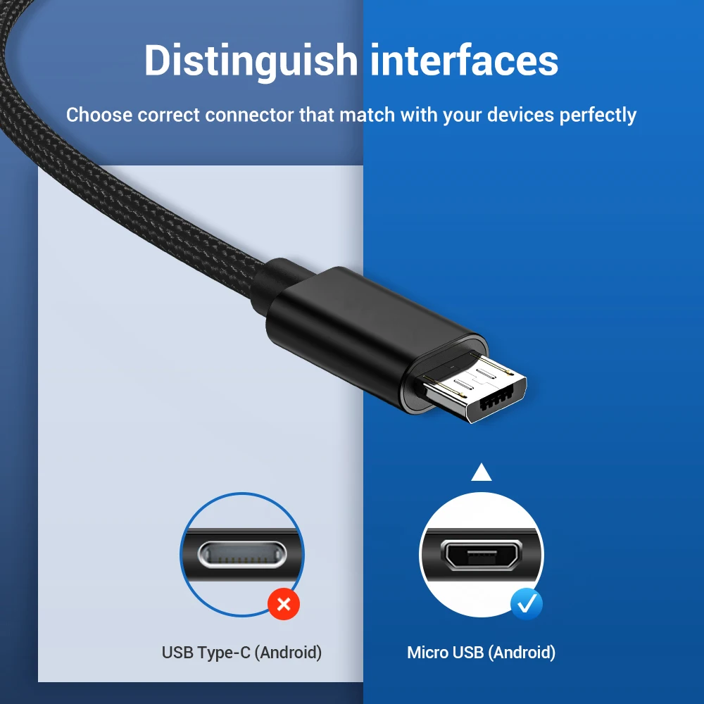 Micro USB Cable 2.4A Fast Charge USB Data Nylon Cable for Xiaomi Huawei Samsung Microusb Charger Cord Android Phone Cables Micro USB Cable 2.4A Fast Charge USB Data Nylon Cable for Xiaomi Huawei Samsung Microusb Charger Cord Android Phone Cables