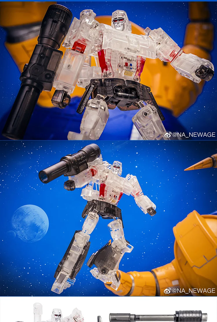 Трансформация NA Megatrons Laowei G1 Pocket War Металл Золотая Лагуна золотой кристалл прозрачная модель детские куклы игрушечные фигурки