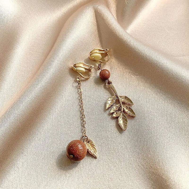 Hoop Earrings Ear Clip Earrings Clip Earrings Ear Clip Ear Accessories Vintage Golden Minimalist Rhinestone Clip on Hoop Earrings Non Pierced Cute Earrings for Women Trend Jewelry Gift