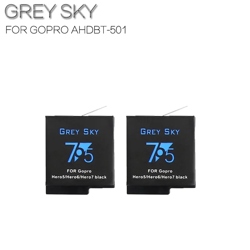 2 battery Для камеры GoPro hero 5 hero 6 hero 7 black GoPro AABT-001 полностью декодированная батарея 1600 мАч для камеры GOPRO hero 5 hero 7 hero 6 - Цвет: 2 battery