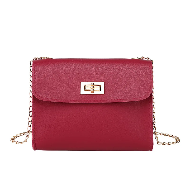 

lady Bags Buckle Chain Square Sling Bag 2020 in Summer and Autumn New Ms. Crossbody/Shoulder Bag Mobile Phone Bag