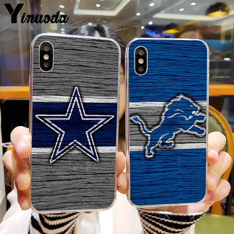 

Yinuoda American Football Team Logo Coque Shell Phone Case for iPhone 8 7 6 6S Plus X XS MAX 5 5S SE XR 11 pro max