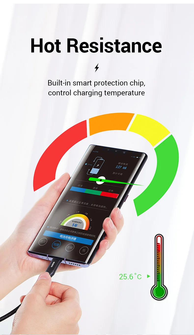 ESR 5A usb type-C кабель 1 м 2 м Быстрая зарядка type-C кабель для huawei P30 P20 mate 20 Pro Phone Supercharge QC3.0 USBC Кабо черный