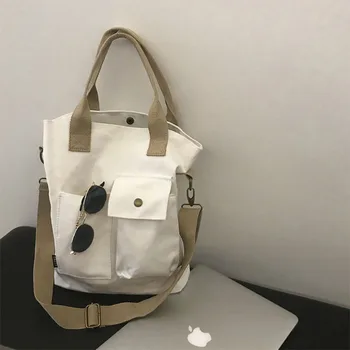 

Pocket Portable Canvas Bag Women's Bag 2020 New Style Fashion Shoulder/Crossbody Bag