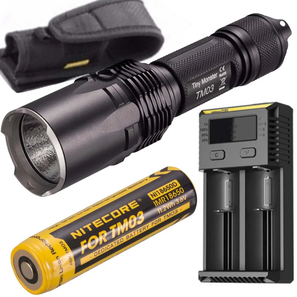 NITECORE TM03 TM03CRI тактический фонарь CREE XHP70 светодиодный Макс 2800LM дальность луча 289