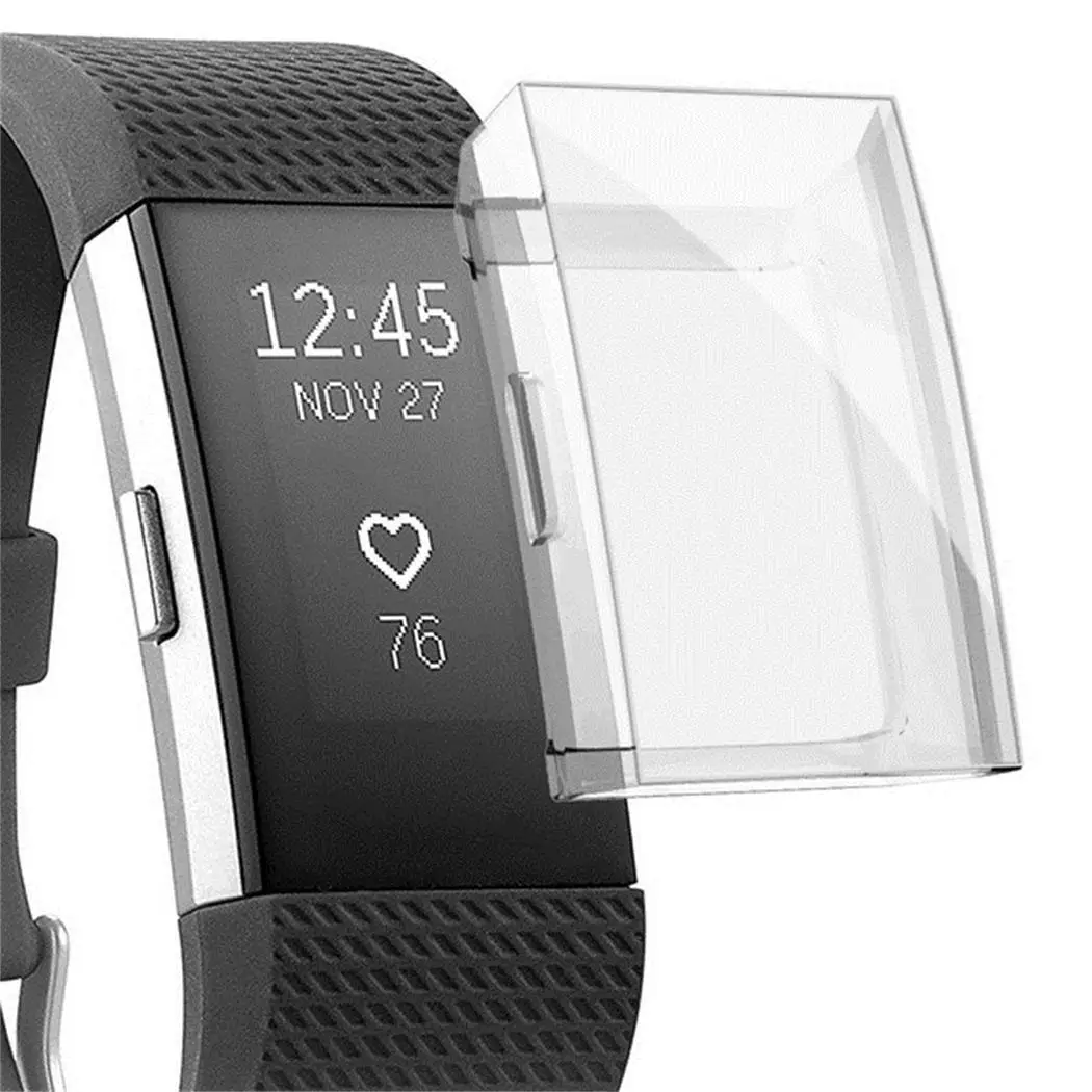 Ультратонкий Мягкий ТПУ Смарт-часы защитный кожух для FitBit Charge 2