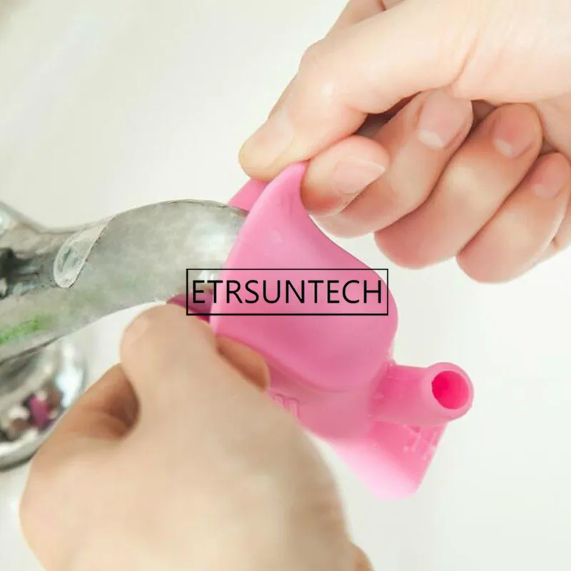 200pcs Elastic Silicone Water Tap Extension Sink Children Washing Device Faucet Extenders Bathroom Kitchen Sink Faucet Guide