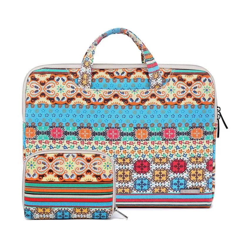 Canvas Pattern A Чехол для ноутбука сумка для Macbook Air 11 12 13 Pro 15 новая сумка для ноутбука retina для lenovo Dell, HP, ASUS 1" 15,4" 15,6 - Цвет: Canvas Pattern A