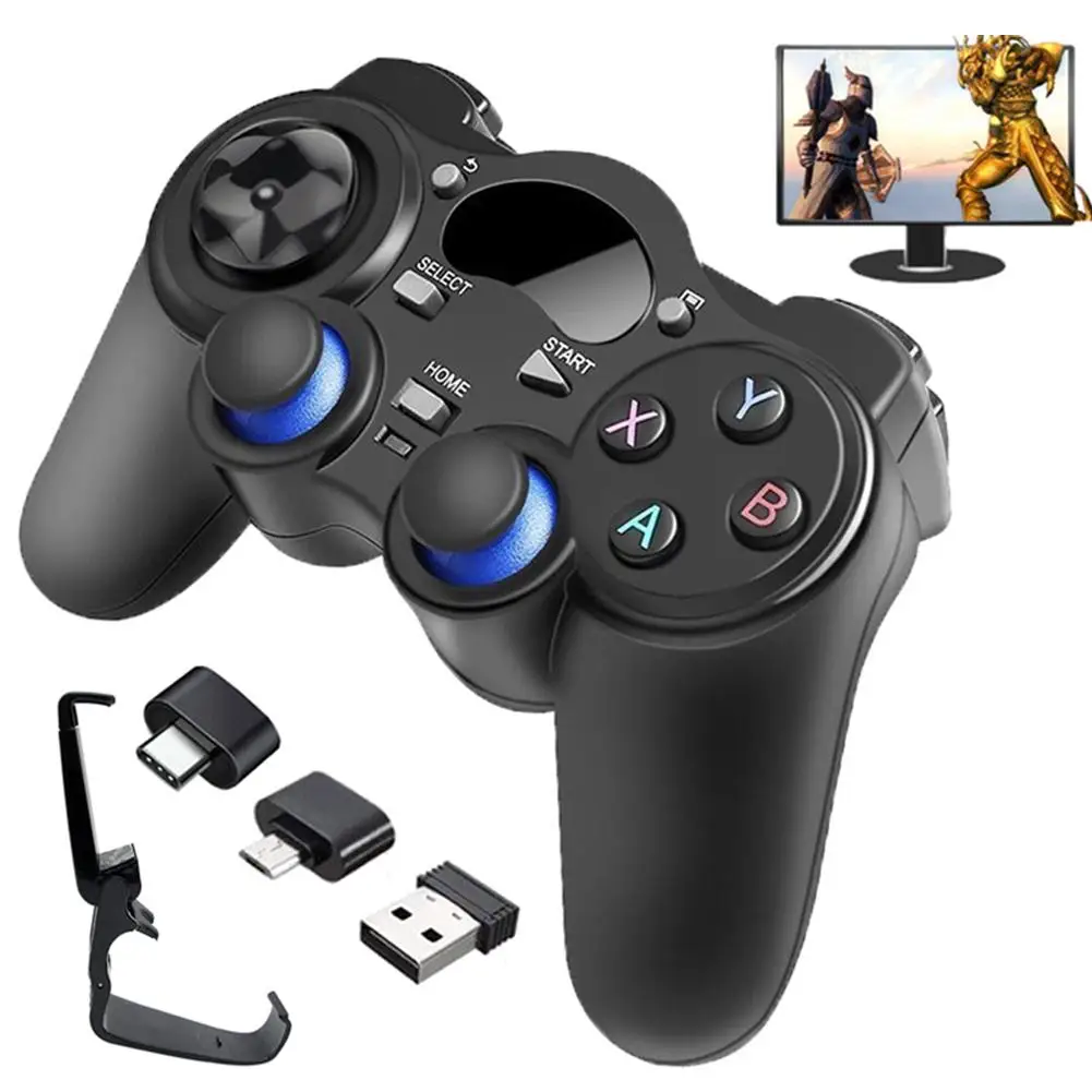 2 4G беспроводной геймпад для PS3 / PC Android TV Box игровой контроллер Джойстик телефона