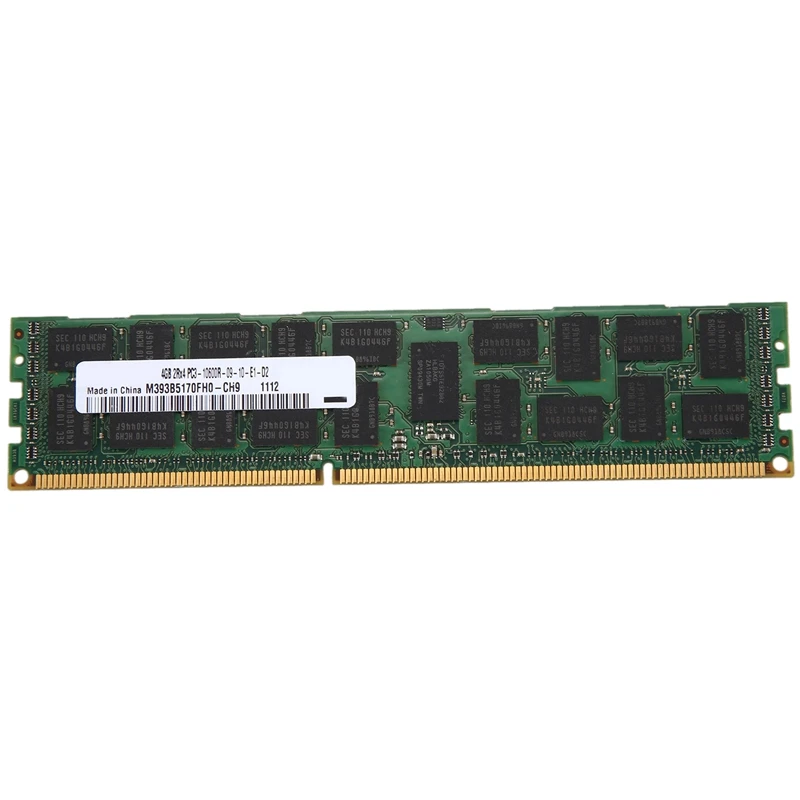 

4GB DDR3 Memory RAM 2Rx4 PC3-10600R 133Hz 1.5V REG ECC 240-Pin Server RAM for Samsung M393B5170FH0-CH9