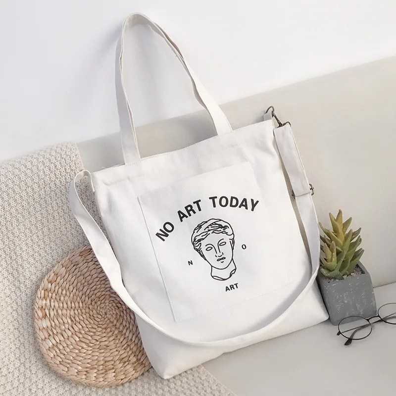 Spring New Style One Shoulder Canvas Bag Women's Korean-style Literature And Art Students Shoulder Bag Versatile Carry Bag