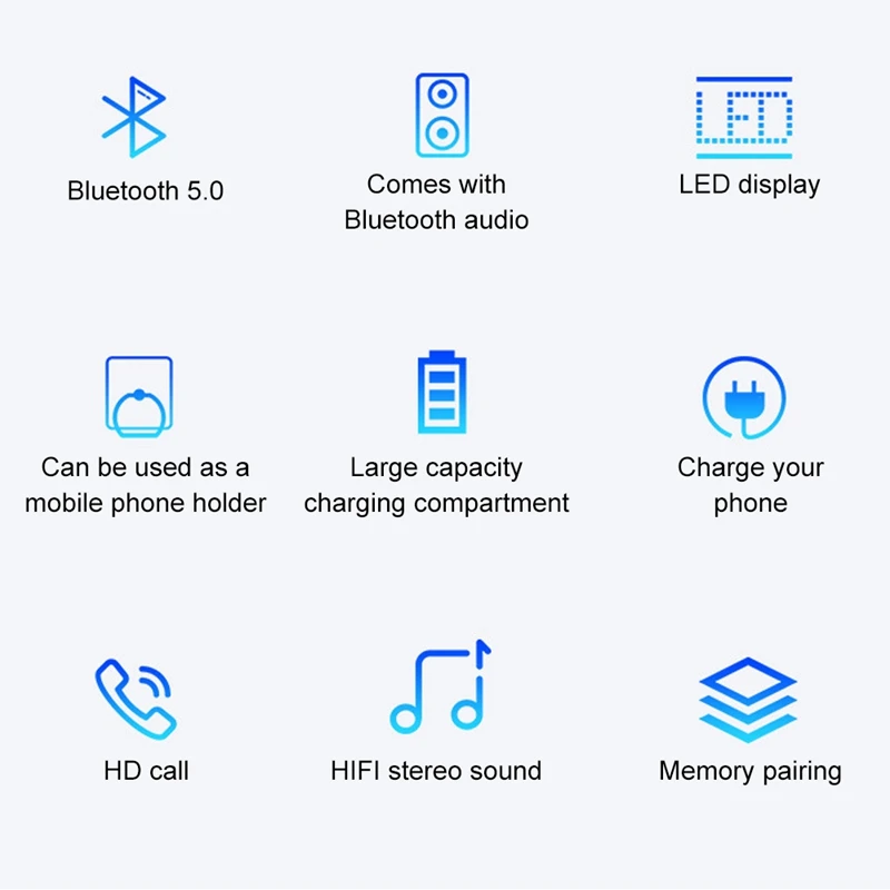 Беспроводные Bluetooth наушники, 2000 мАч, зарядное устройство, портативный Bluetooth динамик, громкий динамик, игровые наушники