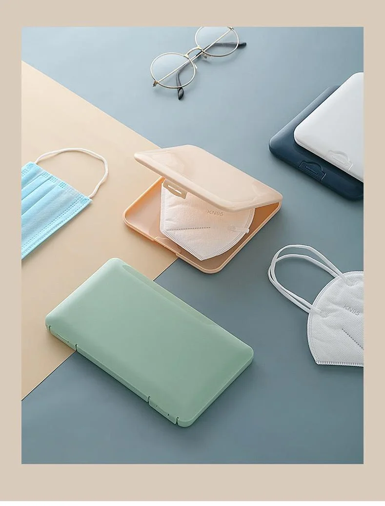 1pcs Mask Cover Box Portable Facemask Holder Face Mask Storage Box Case Masks Clip Organizer Dustproof Mask Storage Case