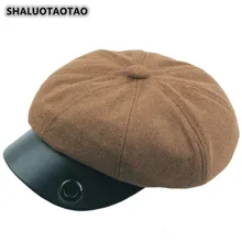 SHALUOTAOTAO Осенняя новая индивидуальная кепка газетчика для женщин модная винтажная восьмиугольная кепка Snapback элегантные удобные бренды Ha