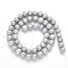 Natural Cultured Freshwater Pearl Peacock Grey 7-8mm Nearround Loose Beads (55-58Pcs) ► Photo 3/6