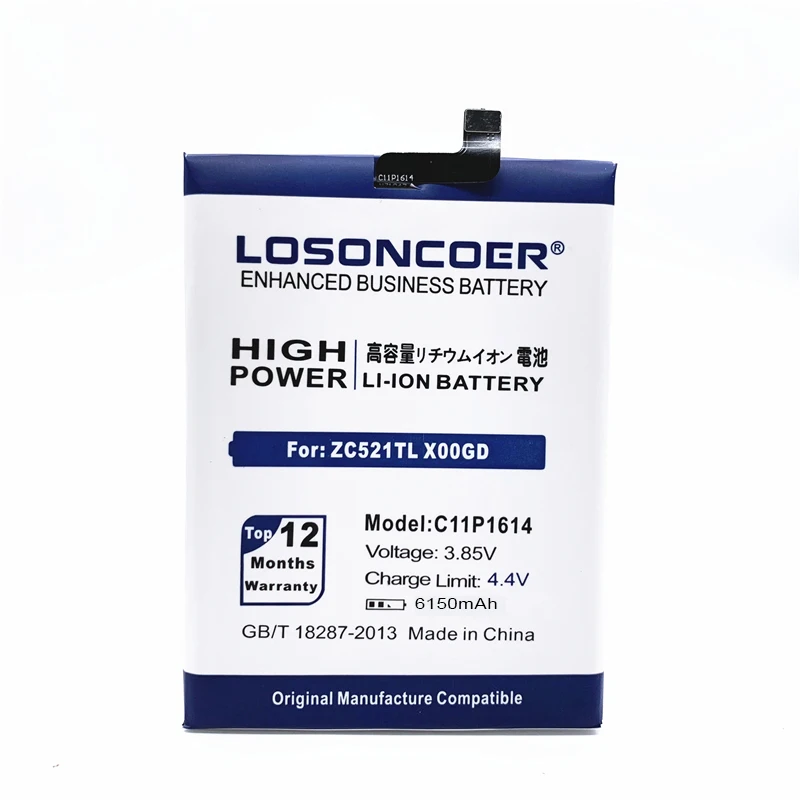 LOSONCOER C11P1614 6150 мАч аккумулятор для asus ZenFone 3S MAX ZC521TL X00GD Dual SIM TD-LTE ZenFone Peg asus 3S