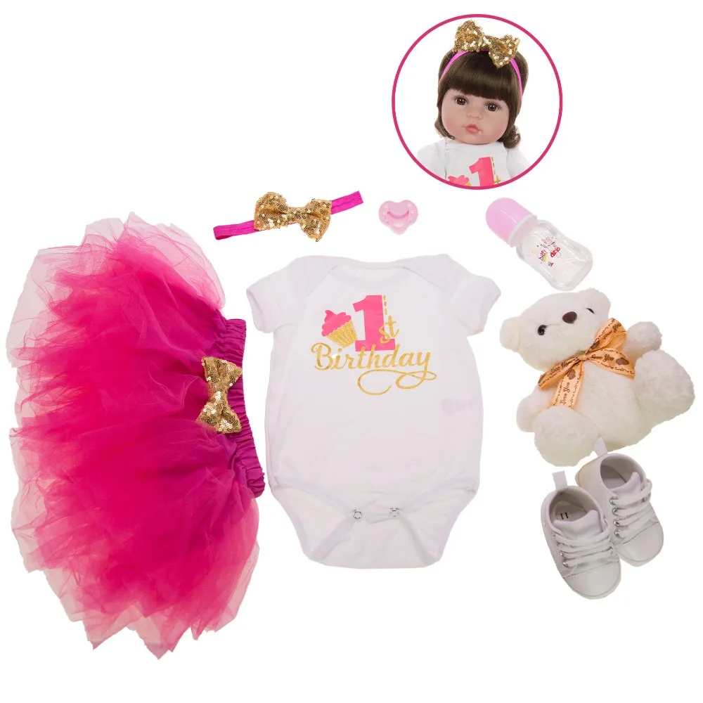 KEIUMI Bebe Reborn Real Menina, мягкие силиконовые куклы Reborn Baby, подарки на день рождения, модная Кукла принцессы для малышей, игрушки, подарок 60 см