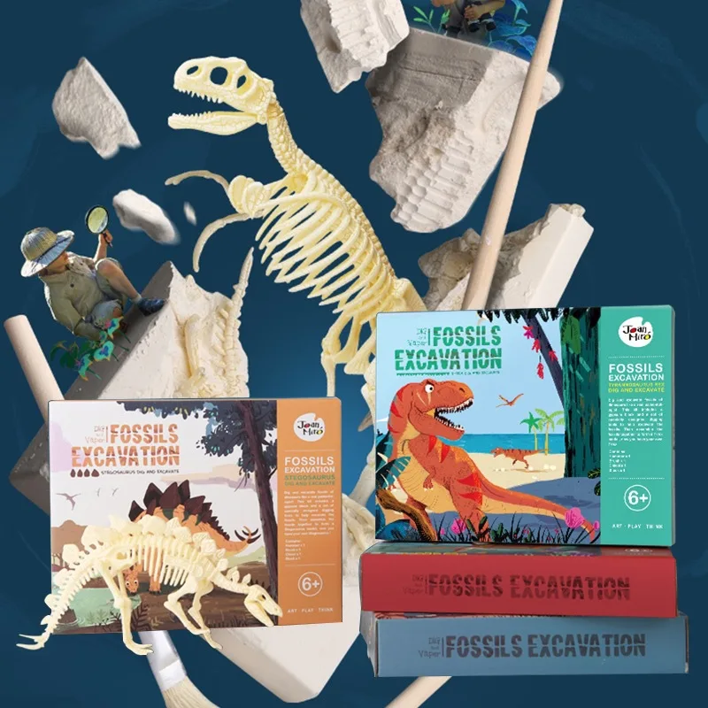 

Merlot Children Archeology Dig Dinosaur Fossil T-Rex Archeology DIY Assembled Fossil Toy Model