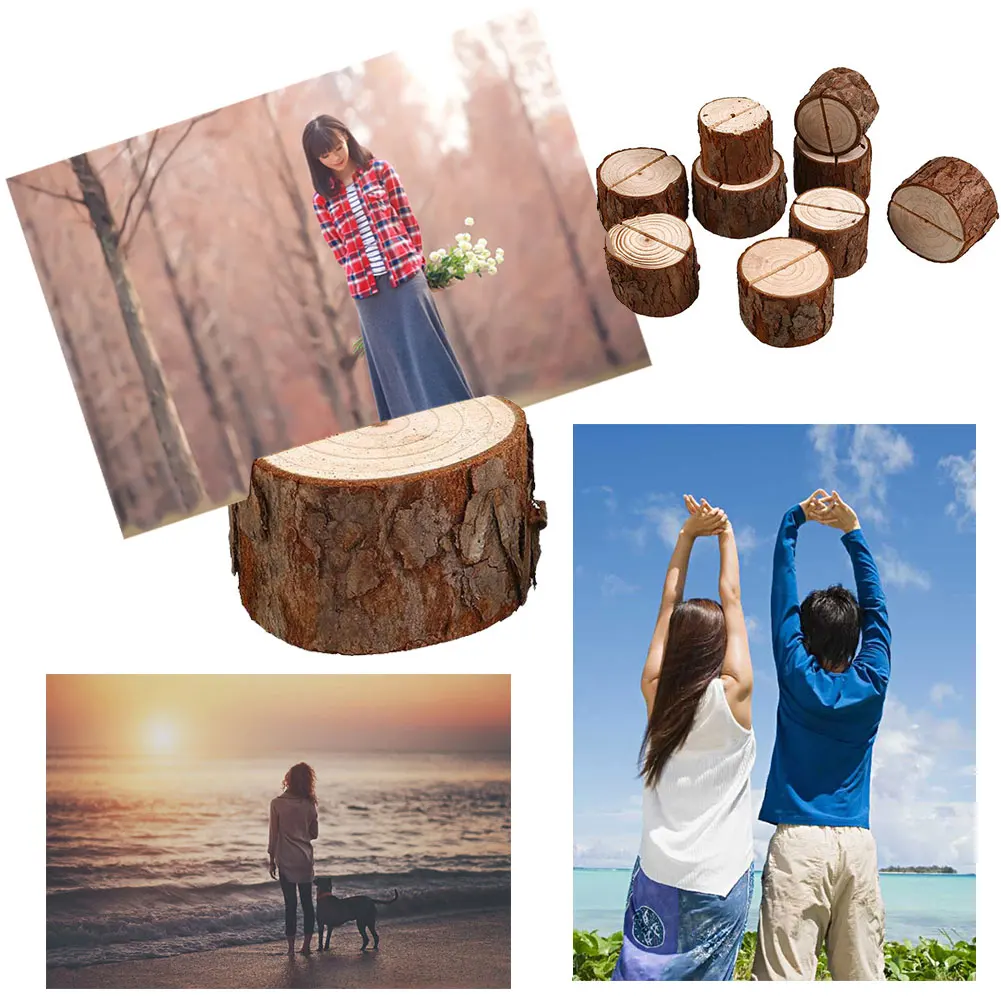 Деревянная рамка для фотографий 10x круглый держатель Вечерние