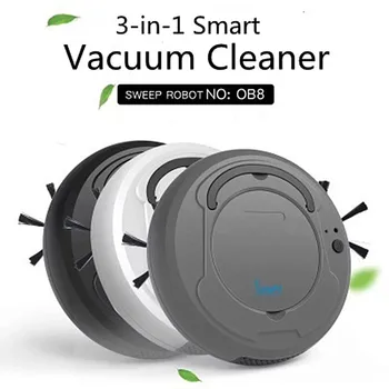 

Multifunctional 3-In-1 Auto Smart Robot Home Clean Floor Sweep Rechargeable Dry Wet Mop Strong Suction Sweeping Vacuum Cleaner