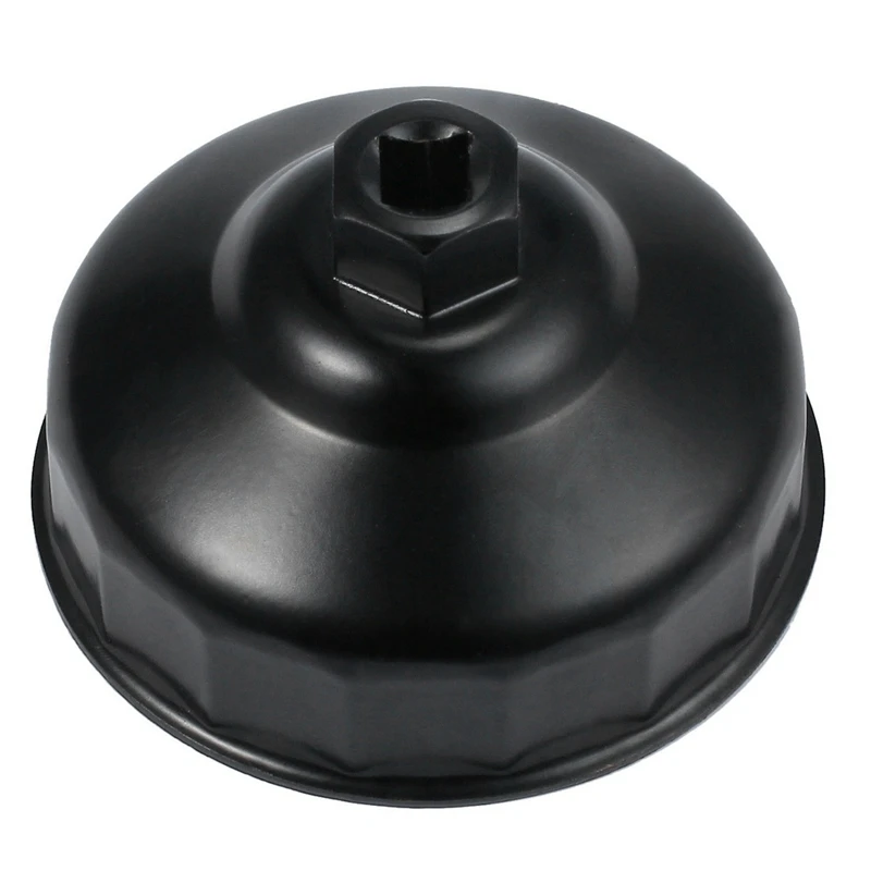 

86MM 16 Flute Black Oil Filter Wrench Housing Cap Repair Tools for BMW Engines