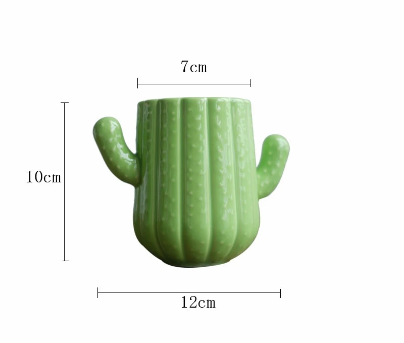 Керамическая трава зеленая Gainy форма Cutesy кружка в форме кактуса/чашка/чашки для пудинга