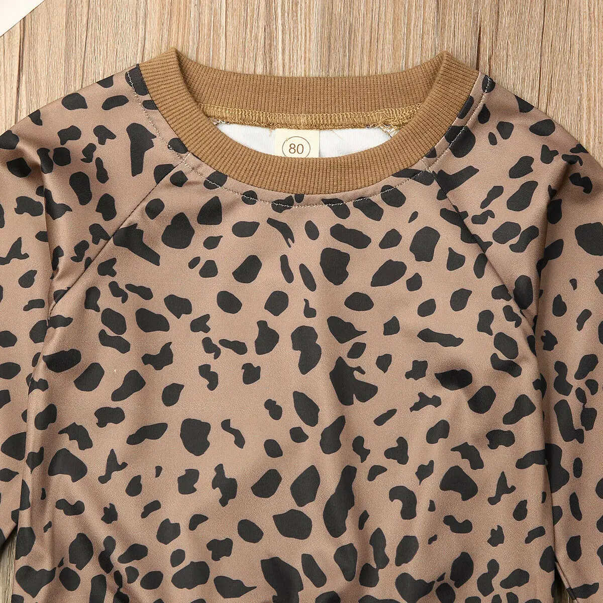 Коллекция года, весенне-осенняя одежда для малышей леопардовые топы с длинными рукавами для новорожденных девочек, свитер, блузка, пуловер, одежда повседневная одежда