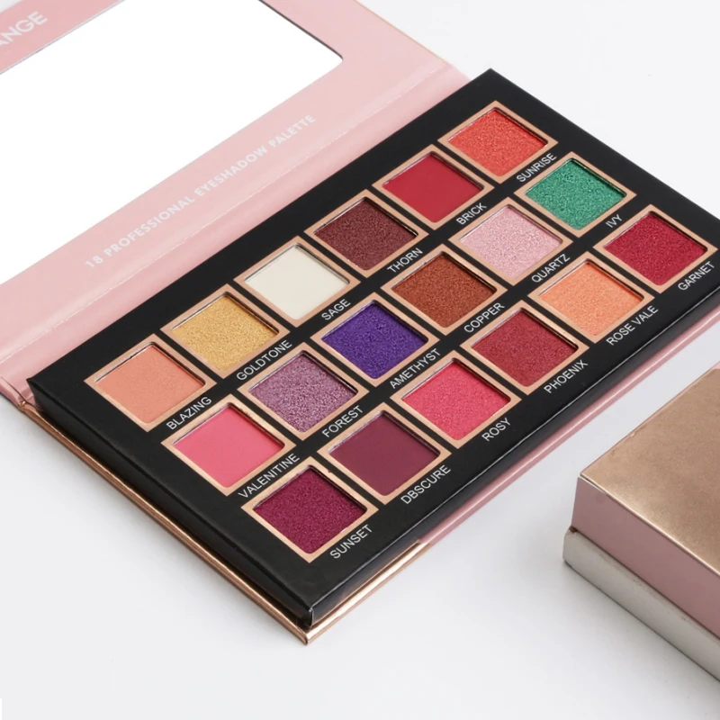 18 цветов Ombretto Marmo Ombretto Impermeabile facile Indossare Lunga durata Ombretto palette