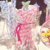 50 pcs of colorful Wedding creative drinking paper straws / 2 different colors and patterns mixed ► Photo 3/6