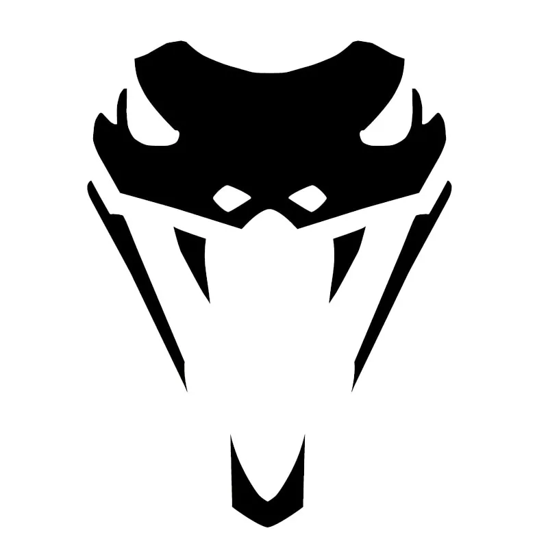

Warning Viper Snake Head Car Sticker Vinyl Sunscreen Car Window Car Styling Accessories PVC 13cm*10cm