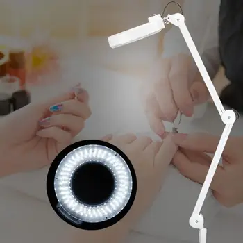 

5x Magnifying Nail Art Lamp Adjustable Folding LED Nail Art Table Lamp Magnifier Manicure Lamp Tool Nail Art Accessoires Tool