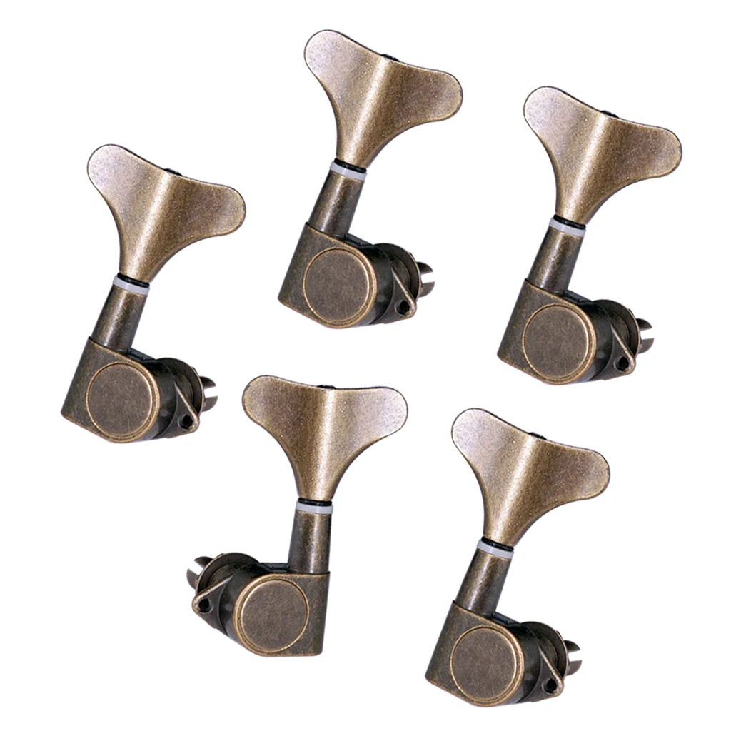 5pcs Classical Guitar-String Tuning Pegs Tuners Machine Heads - 1 Left 4 Right, 2.17-2.20 inch